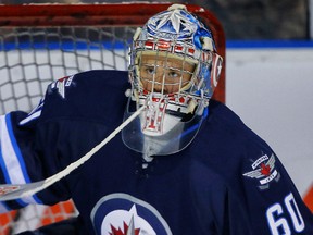 Winnipeg Jets prospect Eric Comrie got his start with his older brothers. (AL CHAREST/QMI Agency)