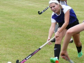 Sammi Duval controls the ball during Huron-Perth field hockey action Sept. 10, a 0-0 draw with Northwestern. SUBMITTED