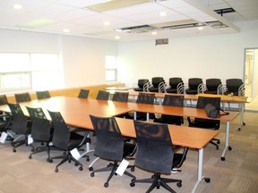 The public school board's meeting room inside their new Kenora offices.