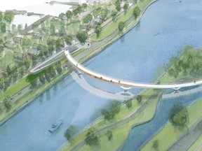 If re-elected Oct. 27, Counc. David Chernushenko would pursue "creative" options to build a new footbridge over the Rideau Canal. Submitted image