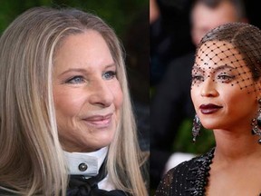 Barbra Streisand and Beyonce. 

(REUTERS)