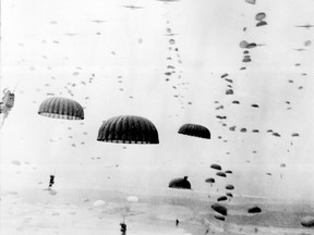 Waves of paratroops land in Holland as part of Operation Mark...