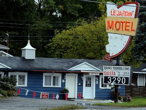 Annie Galibois was arrested at this Quebec City motel and has been charged with obstruction. (STEVENS LEBLANC/QMI Agency)