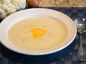 Cauliflower soup by Jill Wilcox. (DEREK RUTTAN/QMI AGENCY)