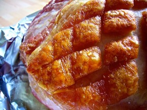 Baked ham glazed