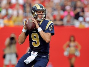 In his first NFL start, Rams rookie quarterback Austin Davis led St. Louis to a win last week versus Tampa Bay. He’ll try to repeat his strong performance against the Dallas Cowboys this weekend. (AFP)