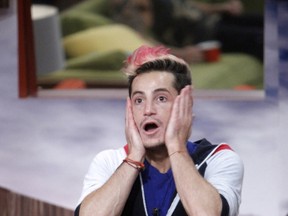Frankie Grande on "Big Brother." (CBS Broadcasting Inc. photo)