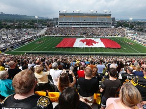 Tim hortons Field opened just in time for the annual Labour Day clash between the Ticats and the Argos. (QMI Agency)