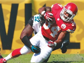With Jamaal Charles back at Chiefs practice, keep an eye on Knile Davis. (Getty Images/AFP)