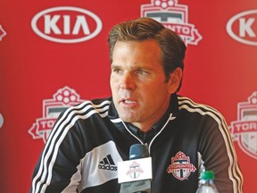 L.A. Galaxy coach Bruce Arena managed TFC’s new bench boss Greg Vanney (pictured) while with the U.S. men’s national team. (JACK BOLAND/Toronto Sun)
