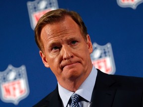 NFL commissioner Roger Goodell speaks during a press conference yesterday in New York. (USA TODAY SPORTS)