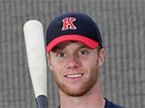Jeff Skelhorne Gross had three of the Kingston Loyalist Farms Ponies' four hits in the game.