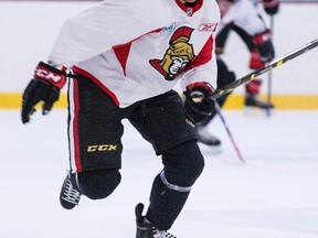 Alex Chiasson during a pre training camp skate of Ottawa Senators players at the Sensplex on Monday September 8, 2014. Errol McGihon/Ottawa Sun/QMI Agencyr