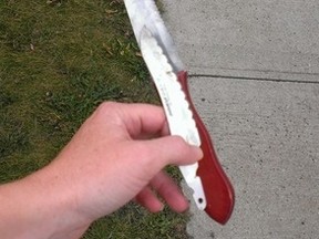 Knives found in Spruce Grove park have prompted more police presence. PHOTO SUPPLIED