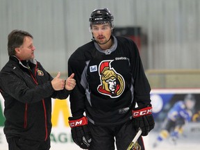 Ottawa Senators took to the ice for the first time officially Friday, Sept. 19, 2014 as training camp opened. Pictured is Cody Ceci. 
Chris Hofley/Ottawa Sun/QMI Agency
