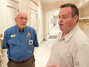 Goderich Mayor Deb Shewfelt, left, is being challenged by Coun. Kevin Morrison. Shewfelt oversaw the town?s rebuild after a tornado. (File photo)