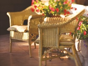 A little spray paint or some new cushions can refresh older patio furniture and give the outdoor space a completely new look.