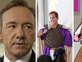 (L to R): House of Cards, Arrested Development, and BoJack Horseman. (Courtesy)