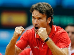Spain's Davis Cup team captain Carlos Moya resigned his position last week. (Paulo Whitaker/Reuters/Files)