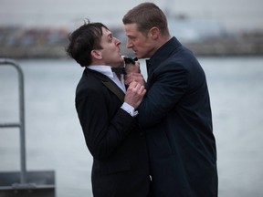 Oswald Cobblepot (L) and Detective James Gordon in Gotham.

(Courtesy)