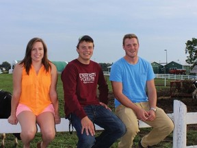 Left to right, new students: Cydney Smith, Nick Martin, and Matt van Veen