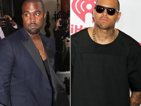 Kanye West and Chris Brown (WENN.COM)