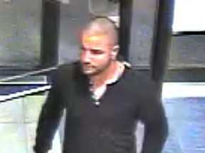 Investigators need help identifying this man, who is suspected of and attack and iPhone 6 theft in Pickering Sept. 21, 2014. (Durham Regional Police photo)