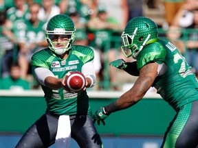 Tino Sunseri (left) engineered a win against the RedBlacks on Sunday during a second-half comeback. (Reuters)