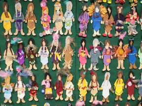 The Native Women's Association of Canada's Faceless Dolls Project is on display at Kingston and the Islands MPP Sophie Kiwala's office downtown.
(Elliot Ferguson/The Whig-Standard