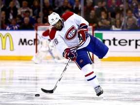 Canadiens defenceman P.K. Subban could have a huge year if he keeps his head on straight. (GETTY)