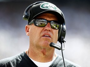 Head coach Rex Ryan and his Jets face a daunting schedule 
in the next month. (Getty Images/AFP)