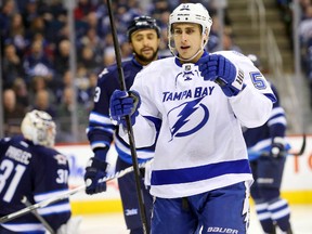 Tampa Bay Lightning forward Valtteri Filppula has been the "biggest surprise" in Corey Sznajder's zone entries/exits study. (Bruce Fedyck/USA TODAY Sports)