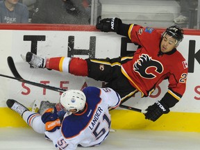 Alberta's two NHL teams, the Calgary Flames and Edmonton Oilers, gave hockey stat hobbyists lots to talk about. (Stuart Dryden/Calgary Sun/QMI Agency)