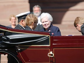 Elizabeth Dowdeswell arrives at Queen's Park for her installation as Ontario's lieutentant-governor on Sept. 23, 2014. (Michael Peake/Toronto Sun)