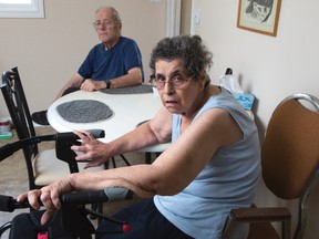 John and June Hasler are upset by the way June was discharged from Victoria Hospital. DEREK RUTTAN/ The London Free Press /QMI AGENCY