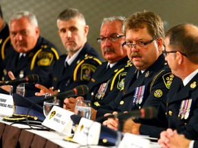 Det.-Sgt. Frank Goldschmidt, OPP provincial strategy co-ordinator, provides an update on a province-wide child-pornography bust Thursday, Sept. 25, 2014. (DAVE ABEL/Toronto Sun)