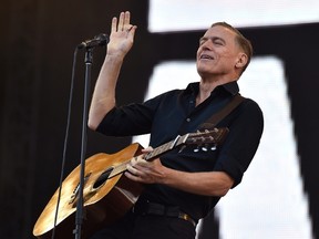 Bryan Adams sings during the closing ceremony for the Invictus Games at the Olympic Park in east London, September 14, 2014. The Invictus Games is a competition for injured members of the armed forces. REUTERS/Toby Melville