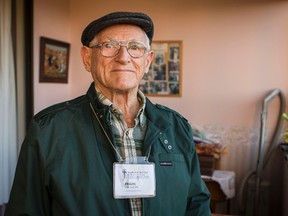 92-year-old Frank McAlpine is a log time volunteer at the Shepherds of Good Hope. September 25, 2014. Errol McGihon/Ottawa Sun/QMI Agency