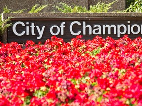 The City of Champions sign