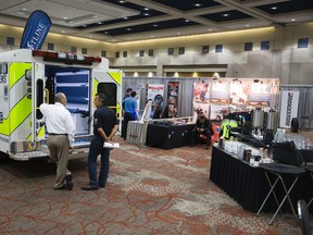The trade show portion of the Ontario Association of Paramedic Chiefs Conference at the London Convention Centre in London. DEREK RUTTAN/ The London Free Press /QMI AGENCY