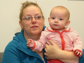 Tarra Barnett and her six-month-old baby, Sophia, face deportation. (JOHN LAPPA/QMI Agency)