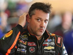 NASCAR Sprint Cup Series driver Tony Stewart during practice for the Oral-B USA 500 at Atlanta Motor Speedway, in Hampton, Georgia in this August 29, 2014 file photo. (Kevin Liles/USA TODAY Sports)
