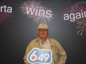 Edmonton' Douglas Pettigrew is taking home $2.5-million after a lotto win. (SUPPLIED)