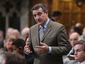 Paul Calandra, parliamentary secretary to the prime minister, speaks during Question Period in the House of Commons on Parliament Hill in Ottawa Sept. 25, 2014. REUTERS/Chris Wattie