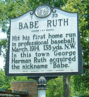Read the Plaque - Babe Ruth at Hanlan's Point