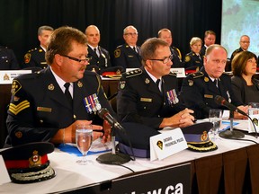 OPP Det.-Staff Sgt. Frank Goldschmidt speaks on Sept. 25, 2014 about a massive province-wide child pornography bust in Toronto. (Dave Abel/Toronto Sun)