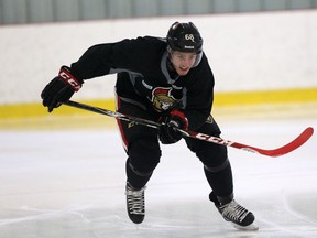 Ottawa Senators took to the ice for the first time officially Friday, Sept. 19, 2014 as training camp opened. Pictured is Mike Hoffman. Chris Hofley/Ottawa Sun/QMI Agency