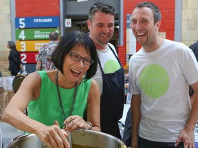 Mayorial candidate Olivia Chow stopped off at Sip, Slurp and Savour which was held Sunday at the Artscape Wychwood Barns on Christie St. (DAVE THOMAS, Toronto Sun)
