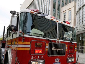 A New York City Fire Department truck is seen in a file photo. REUTERS/Brendan McDermid