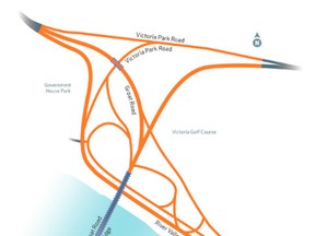 River Valley Road/Groat Road interchange concept planning. (City of Edmonton)